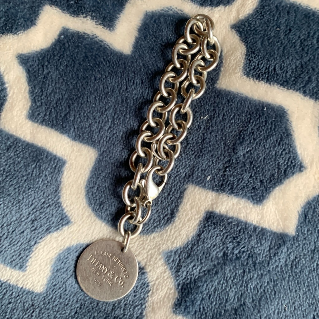 Tiffany & Co. Sterling Silver Circular Tag “Return To Tiffany” Bracelet